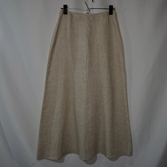 NEW Reformation Silas Linen Skirt - Size 4 Oatmeal - Picture 3 of 10